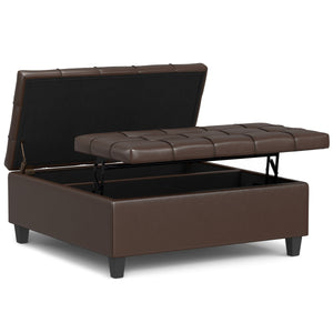 Harrison - Upholstered Coffee Table Storage Ottoman by Couch.com