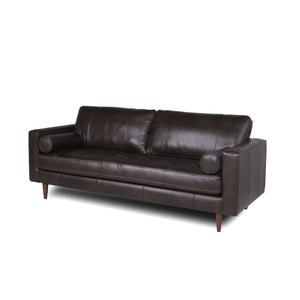Mid-Century Tufted, Leather Sofa by Couch.com