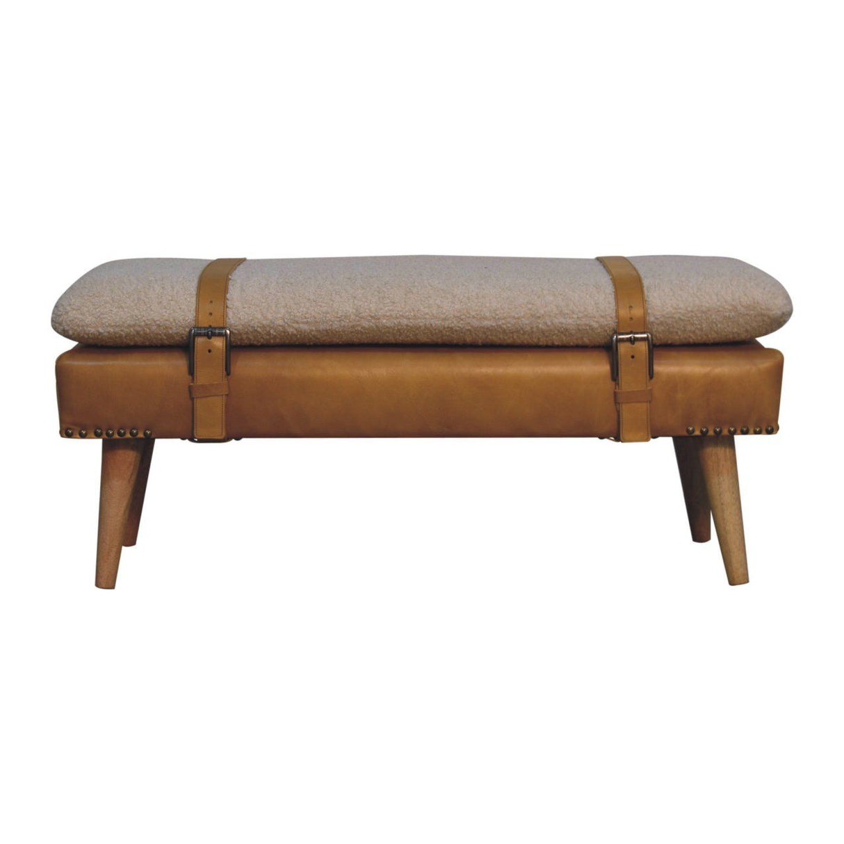 Buffalo - Hide Leather Bench by Couch.com