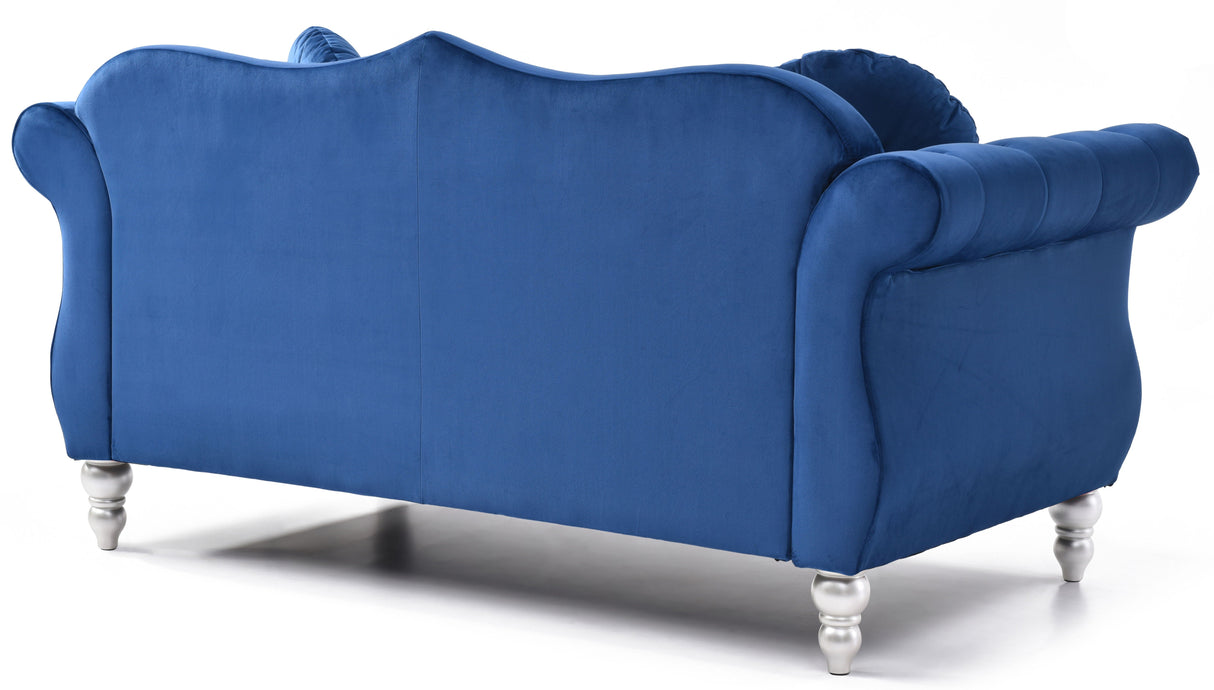 Stylish Flared Arm Loveseat by Couch.com