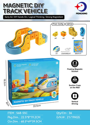 Childrens Electric Magnetic Levitation Track Building Toy
