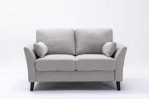 Damian - Woven Fabric Loveseat by Couch.com