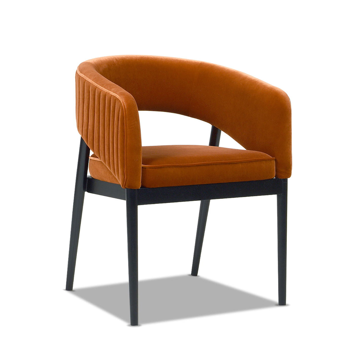 Mirah - Modern Open Barrel Dining Chair by Couch.com