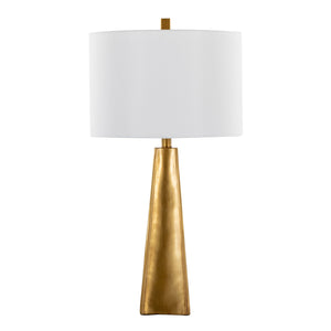 Pompeii - Contemporary Table Lamp - Gold / White by Couch.com