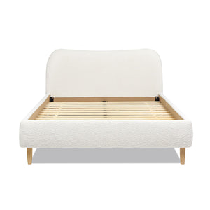 Roman - Curved Headboard Upholstered Platform Bed by Couch.com