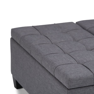 Harrison - Upholstered Coffee Table Storage Ottoman by Couch.com