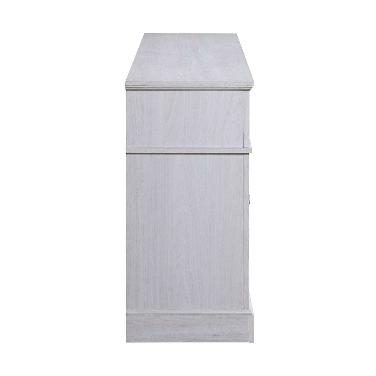 Couch.com Lucifer TV Stand Console With Fireplace White Walnut, Wood Construction, White Finish by Couch.com