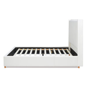 Miramar - Cushion Back Headboard Platform Bed Frame by Couch.com