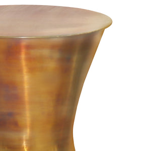 Kenton - Metal Side Table - Tarnished Brass by Couch.com