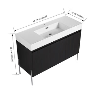 Freestanding Bathroom Vanity With Resin Sink And Storage Cabinet by Couch.com