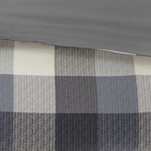 7 Piece Herringbone Comforter Set Grey King