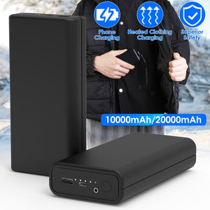 20000mAh 5V 2A Power Bank for Heated Jackets by DirectDeals