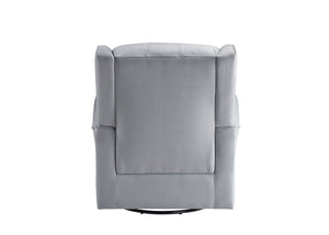 Zeger - Glider Chair With Swivel - Gray by Couch.com