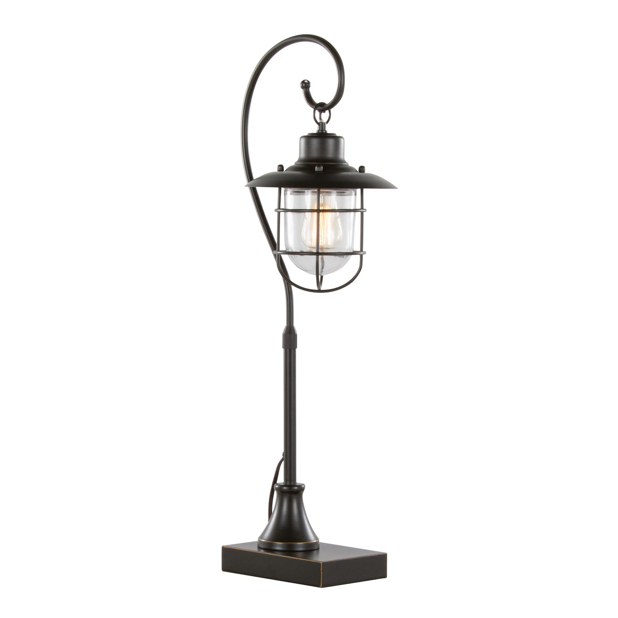 Landen 33" Contemporary Metal Task Lamp in Oil Rubbed Bronze - Set of 2