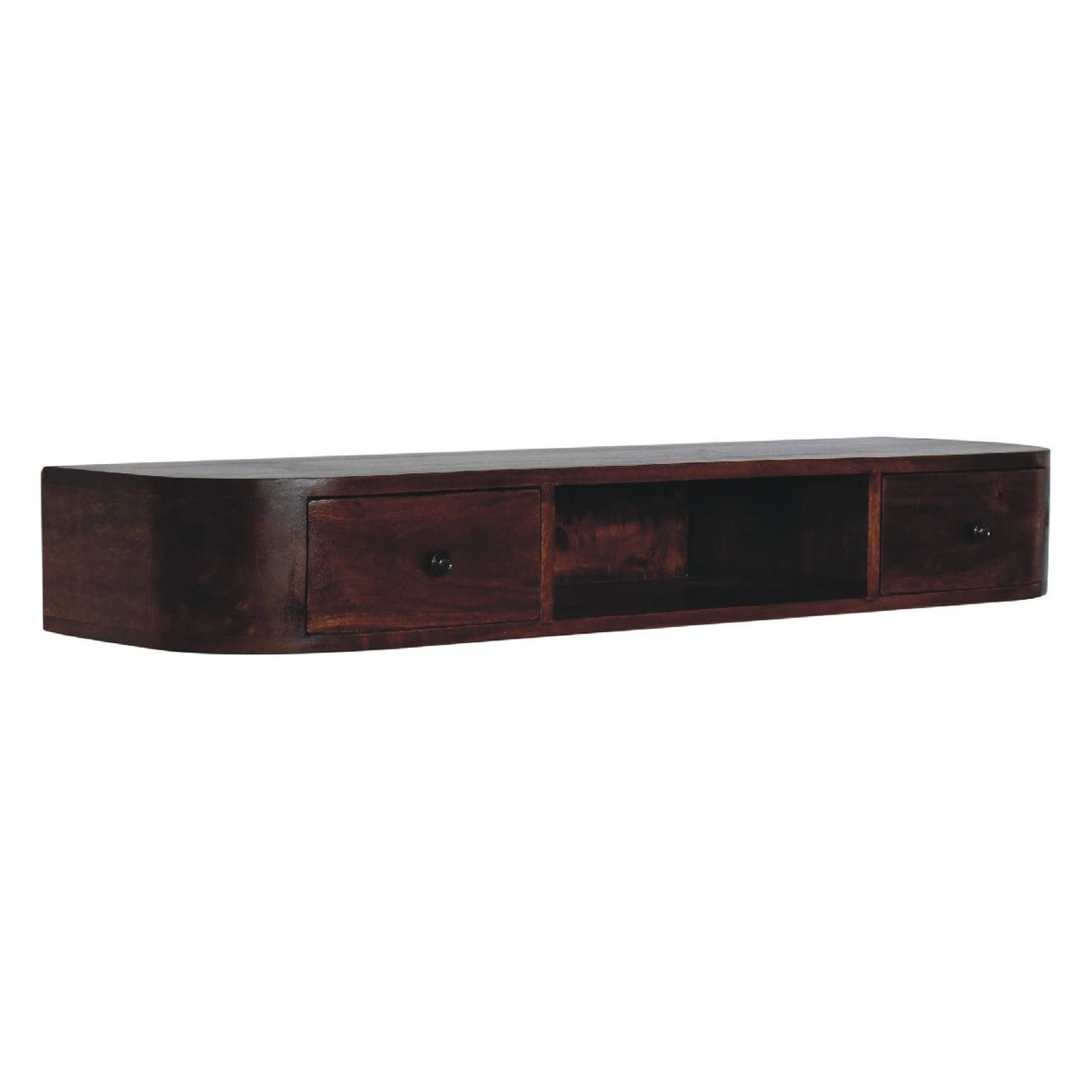Lunar - 2 Drawer Floating Console - Chestnut by Couch.com