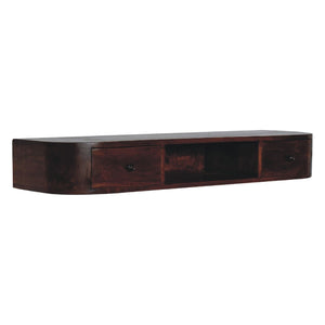 Lunar - 2 Drawer Floating Console - Chestnut by Couch.com