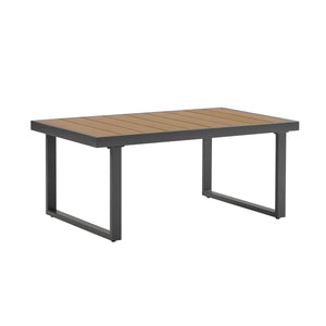 4-Pieces Outdoor Metal Patio Furniture Set with Cushions