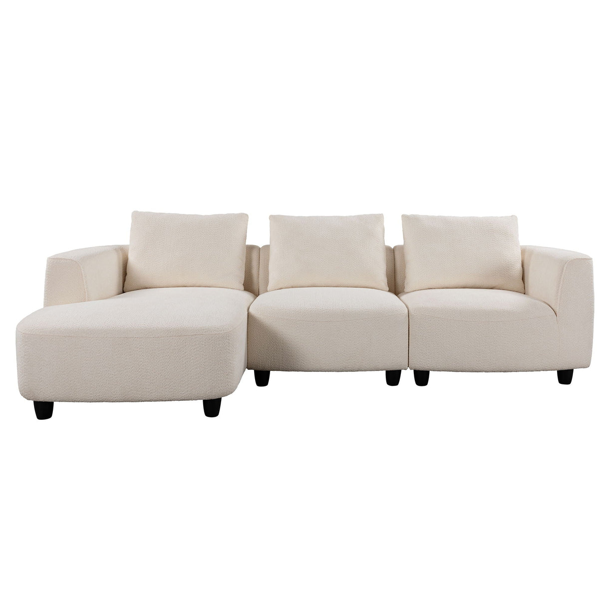 Mid-Century Modern 3 Seater Sofa With Recliner by Couch.com