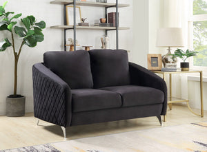 Sofia - Velvet Modern Chic Loveseat Couch by Couch.com