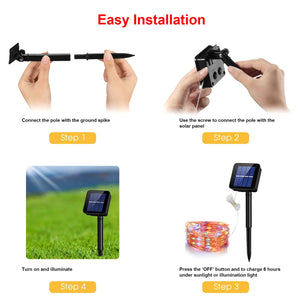 100 LEDs Solar String Lights Outdoor by DirectDeals