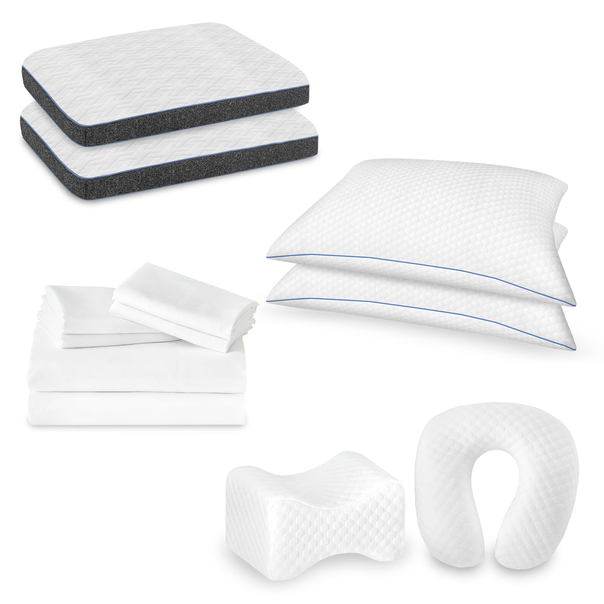 Restonic ComfortCare Plush King Size Mattress with Premium Comfort Bedding Pack