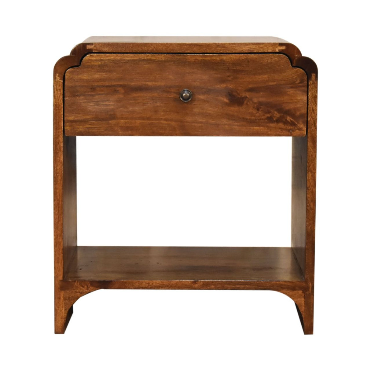 Couch.com Newton Nightstand Chestnut, Wood Construction, Dark Brown Finish by Couch.com