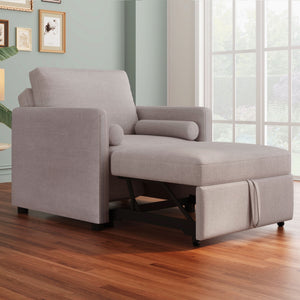 3 In 1 Convertible Sleeper Chair With Adjustable Backrest, Lounger Chair Turns Into Bed by Couch.com
