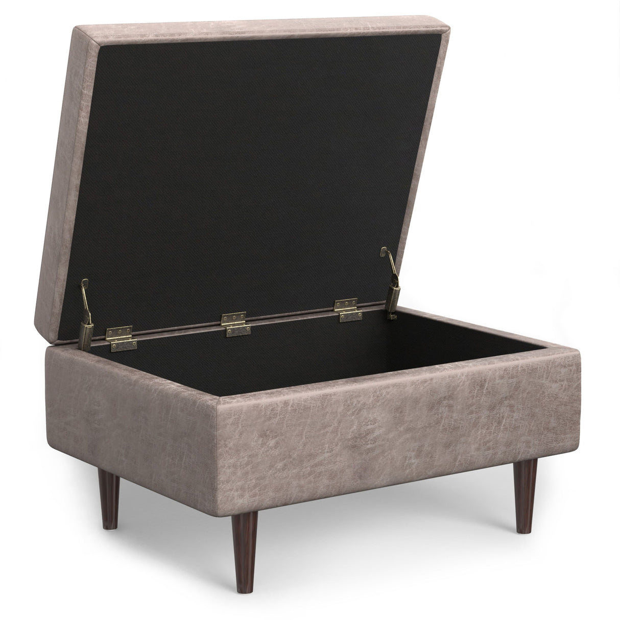 Shay - Large Square Coffee Table Storage Ottoman Mid-Century Style by Couch.com