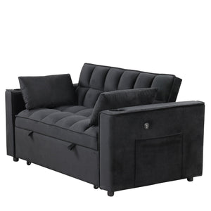 Multi Functional Sofa Bed With Cup Holder And USB Port For Living Room Or Apartments by Couch.com