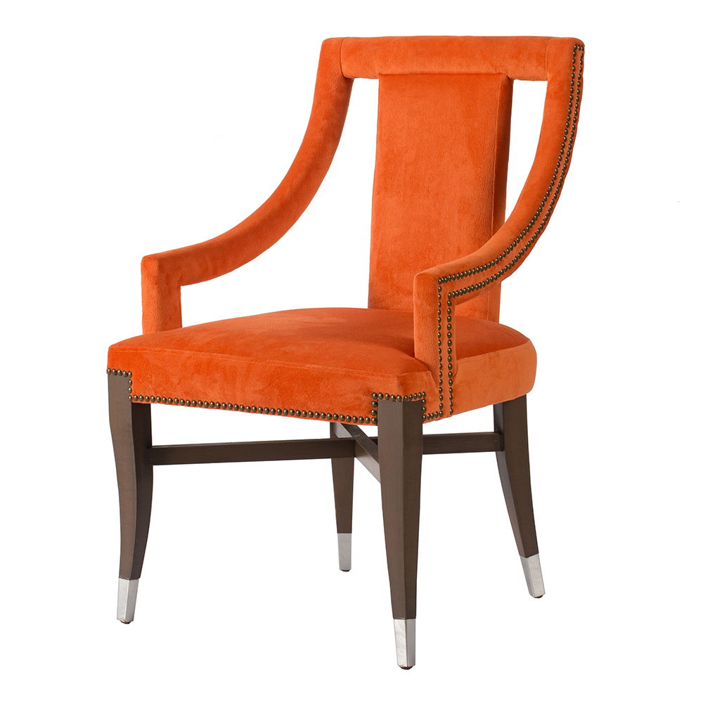 Modern Accent Chair Dining Chairs, Accent Chair For Living Room Dining Room Kitchen - Orange by Couch.com
