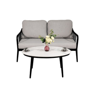 Outdoor Patio Modern Set With Removable Sunbrella Cushions And Table by Couch.com