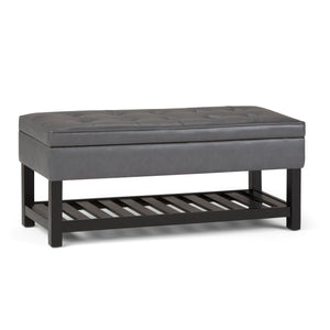 Cosmopolitan - Storage Ottoman Bench With Open Bottom by Couch.com