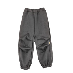 Autumn And Winter Children's Clothing Fleece-lined Casual All-match Loose Knitted Trousers