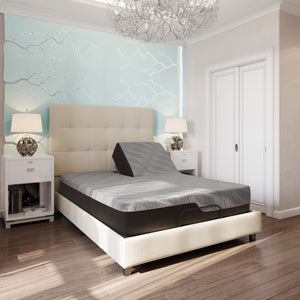 Renew - 11" Queen Size Flex Head Cooling Fast Responding Latex Foam Mattress - Gray by Couch.com