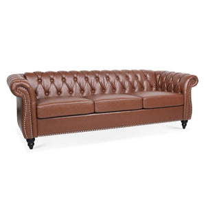 Rolled Arm Chesterfield 3 Seater Sofa by Couch.com