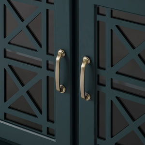 Classic Fretwork Detailed Glass Door Sideboard by Couch.com