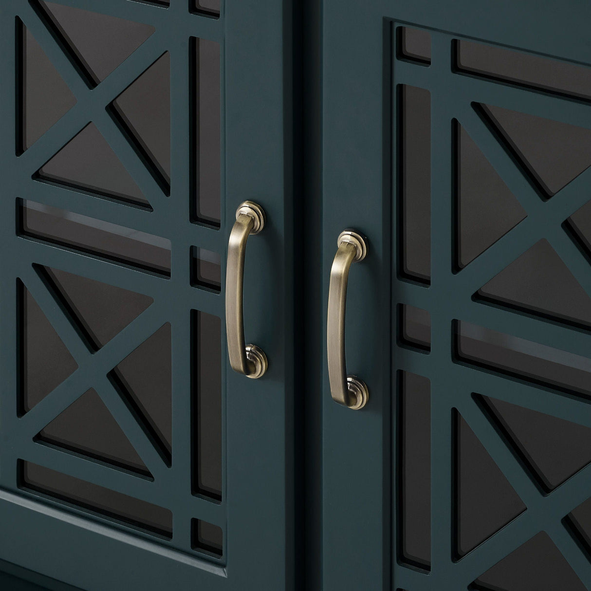 Classic Fretwork Detailed Glass Door Sideboard by Couch.com