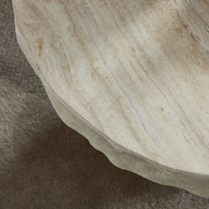 23.82 Inch Faux Mars Textural Patterns Coffee Table