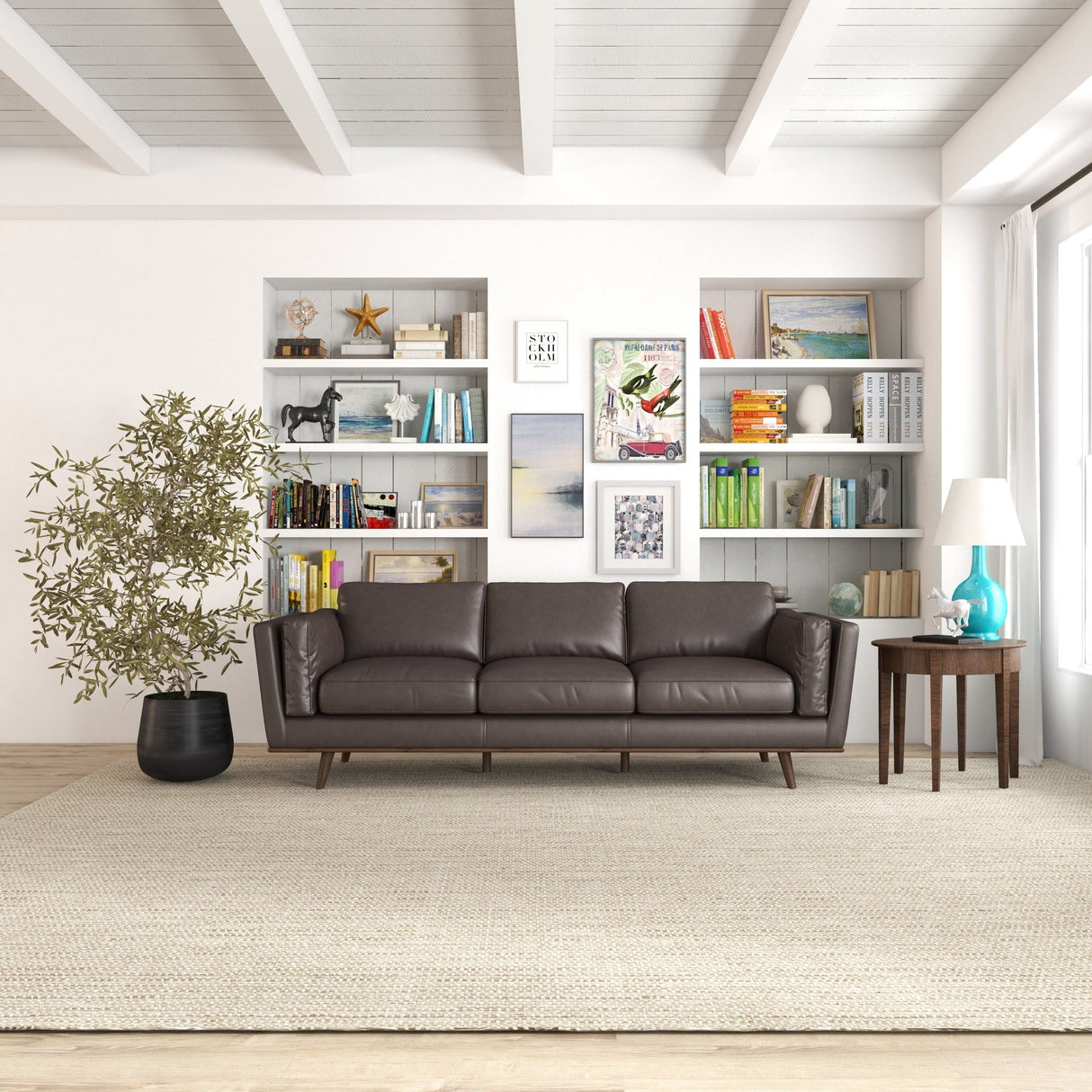 Chase - Leather Sofa by Couch.com