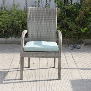 Balcones - Outdoor Wicker Dining Chairs With Cushions (Set of 8) by Couch.com