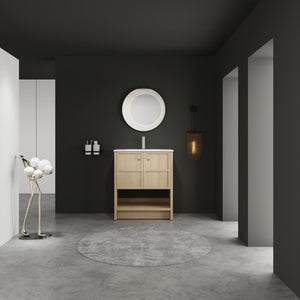 Modern Freestanding Bathroom Vanity With Ceramic Sink And Soft Closing Doors by Couch.com