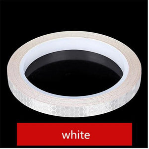 1PC Car Styling Reflective Stripe Tape Motorcycle Bike Body Rim Wheel Stripe Tape Stickers Decorative Reflective Wheel Rim Stripe Decal Sticker for Motorcycle Wheels Car Cycling Bike Bicycle Night Safety Decoration Stripe Universal Blue Red Yellow