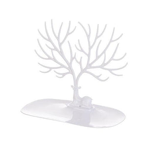 1pc Creative Deer Horn Tree Charm Jewelry Organizer Earring Bangle Necklace Bracelet Display Holder Unique Design Jewelry Organiser for Women Classic Tree Shape High Quality Necklace Earring Display Holder Tree Jewelry Organizer For Women