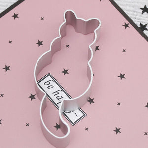 1PC Kitchen Cookie Cutter Cat Shaped Aluminium Mold Sugarcraft Cake Cookies Pastry Baking Cutter Mould Cake Decorating Tools Cute Cat Cookie Cutter Mold Cookie Stamp Perfect For Baking Treats Cookies And Crafts