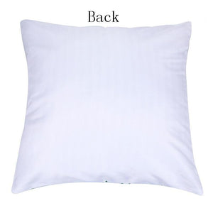 1Pcs Blue Christmas Tree Deer Santa Claus Pattern Polyester Cushion Cover Merry Christmas Throw Cushion Covers Tree Reindeer Star Pillow Case For Party Home Decoration Decorative Sofa Home Decor Pillowcover 45x45cm