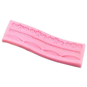 1pcs Cake Fondant Silicone Mold Lace Flower Cake Border Sugarcraft Pastry Mold Bakeware Kitchen Baking Decorating Tool Silicone Fondant Cake Decoration Mould Round Pearls Bubbles Molds Rope Bead Border Mold Chain Mold Gum Pastry Sugar Craft Chocolate Clay