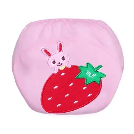 1Pcs Cute Baby Diapers Reusable Nappies Cloth Diaper Washable Cotton Training Pants Panties