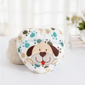1Pcs Cute Baby Diapers Reusable Nappies Cloth Diaper Washable Cotton Training Pants Panties