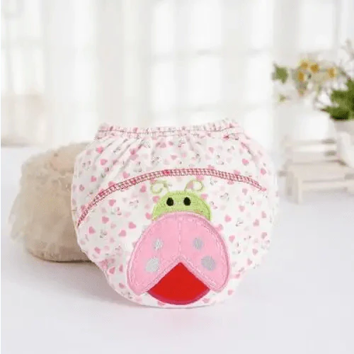 1Pcs Cute Baby Diapers Reusable Nappies Cloth Diaper Washable Cotton Training Pants Panties