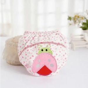 1Pcs Cute Baby Diapers Reusable Nappies Cloth Diaper Washable Cotton Training Pants Panties